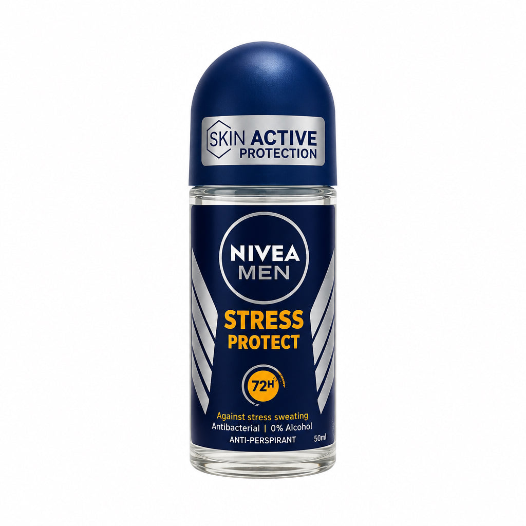 Desodorante Roll-On Antitranspirante Men Stress Protect 72h 0% Alcohol 50 ml Nivea 50ml