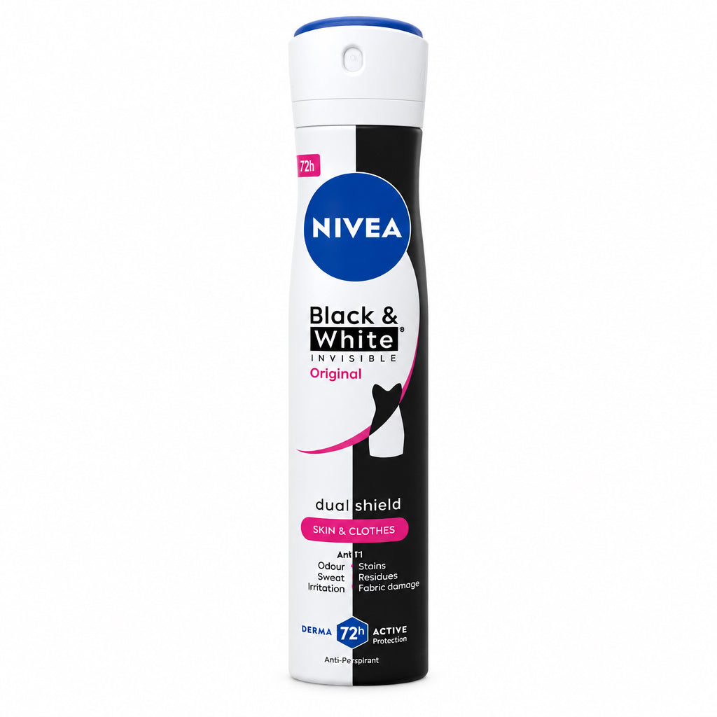 Desodorante Antitranspirante Black & White Invisible Original 72h Nivea 200ml