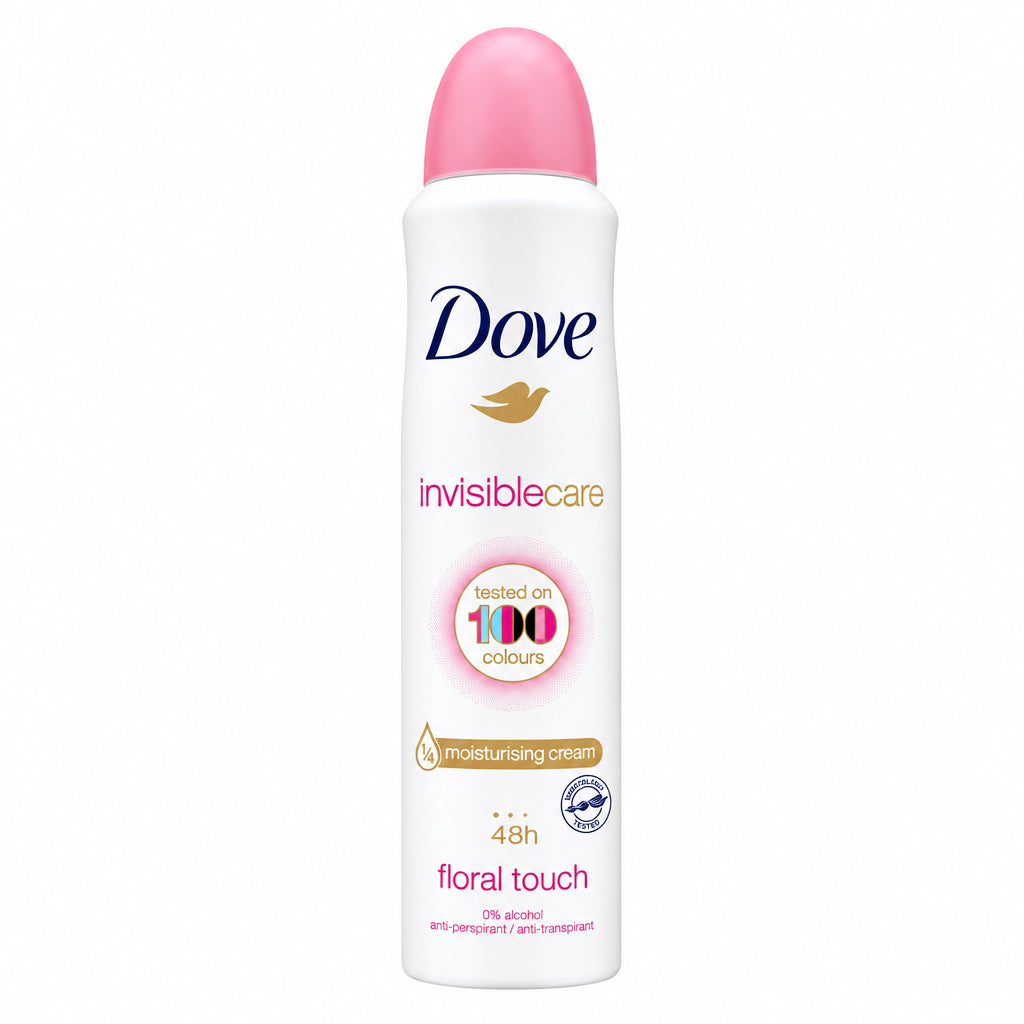 Desodorante Antitranspirante Invisible Care Floral Touch 48h 0% Alcohol Dove 250ml