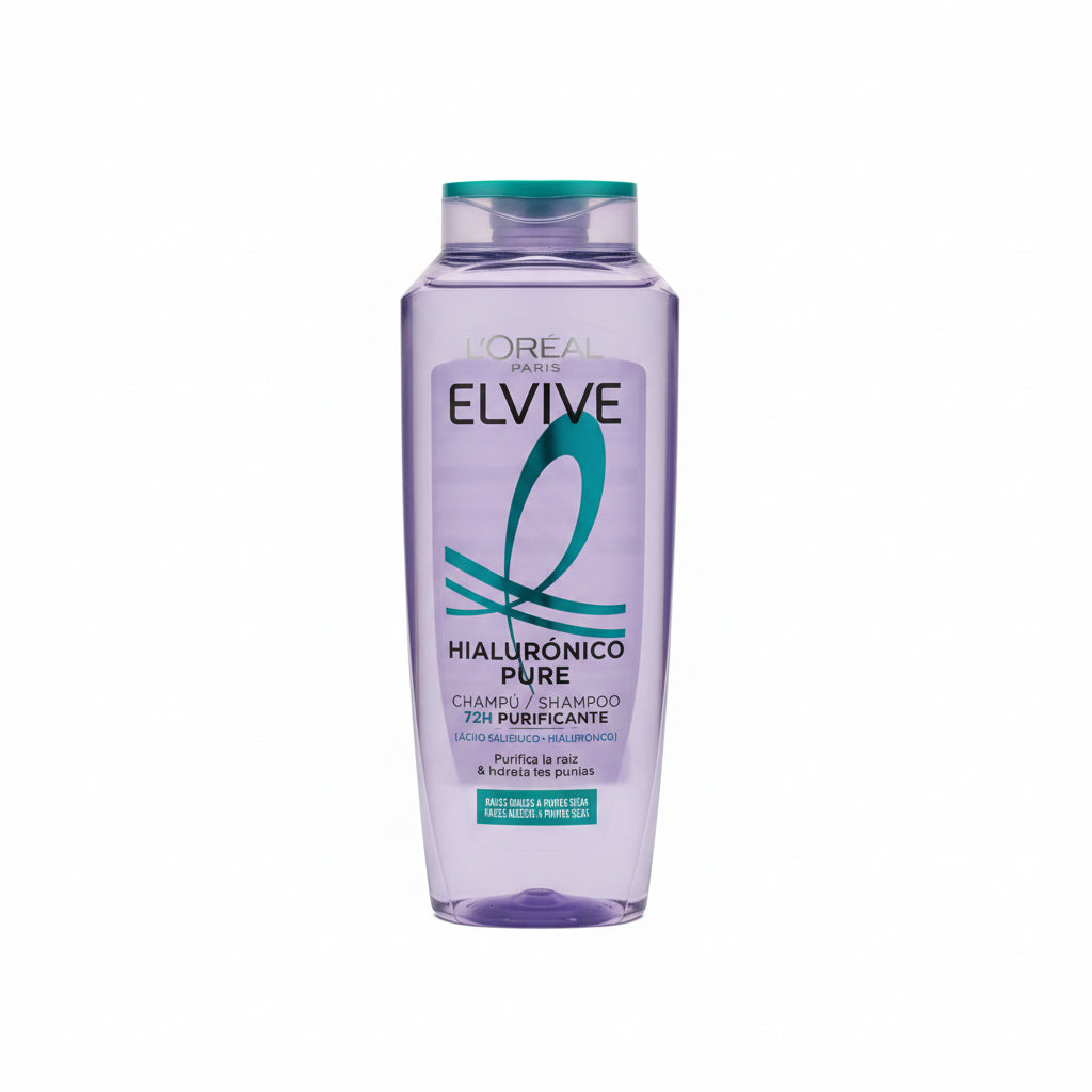 Champú Purificante Hialurónico Pure Elvive L'Oréal 400ml