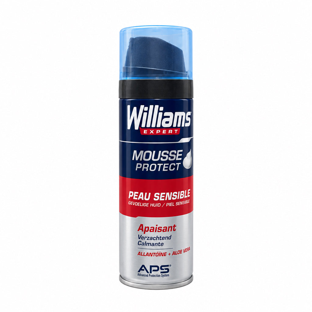 Espuma de Afeitado Mousse Protect Peau Sensible Apaisant Williams 200ml