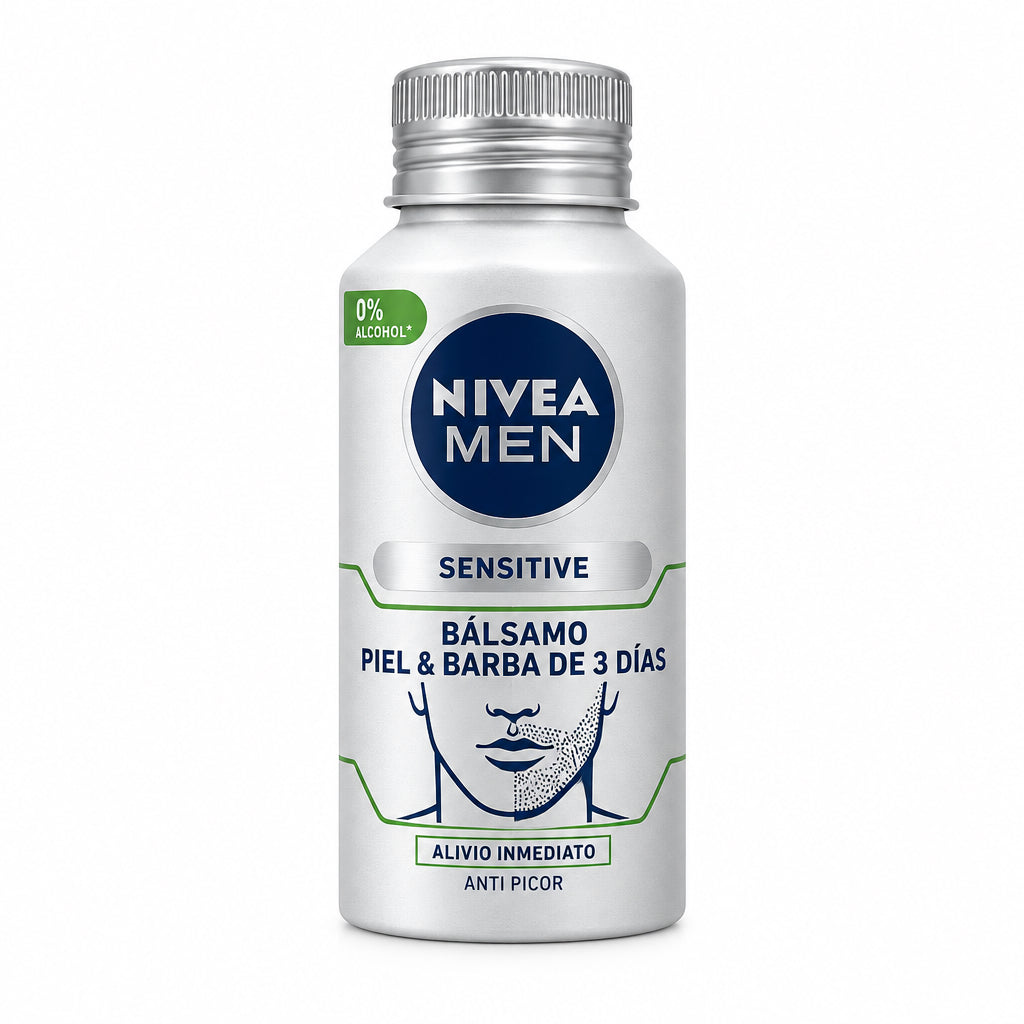 Bálsamo Sensitive Piel & Barba de 3 Días Nivea Men 125ml