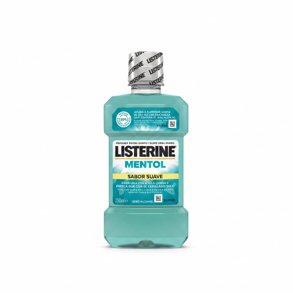 Listerine Mentol Sabor Suave – Enjuague Bucal Sin Alcohol 250 ml
