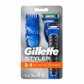 Gillette Styler Maquinilla Afeitadora 3 en 1 Recortadora Barba Afeita Perfila Resistente al Agua 3 Peines
