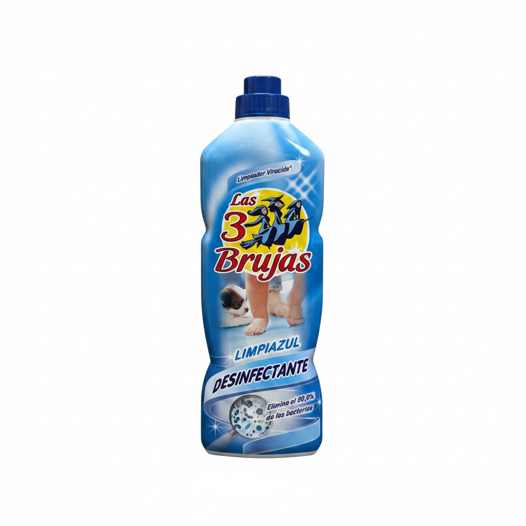 Limpiador Desinfectante Limpiazul Las 3 Brujas – Acción Virucida (Elimina el 99,9% de las Bacterias)1L