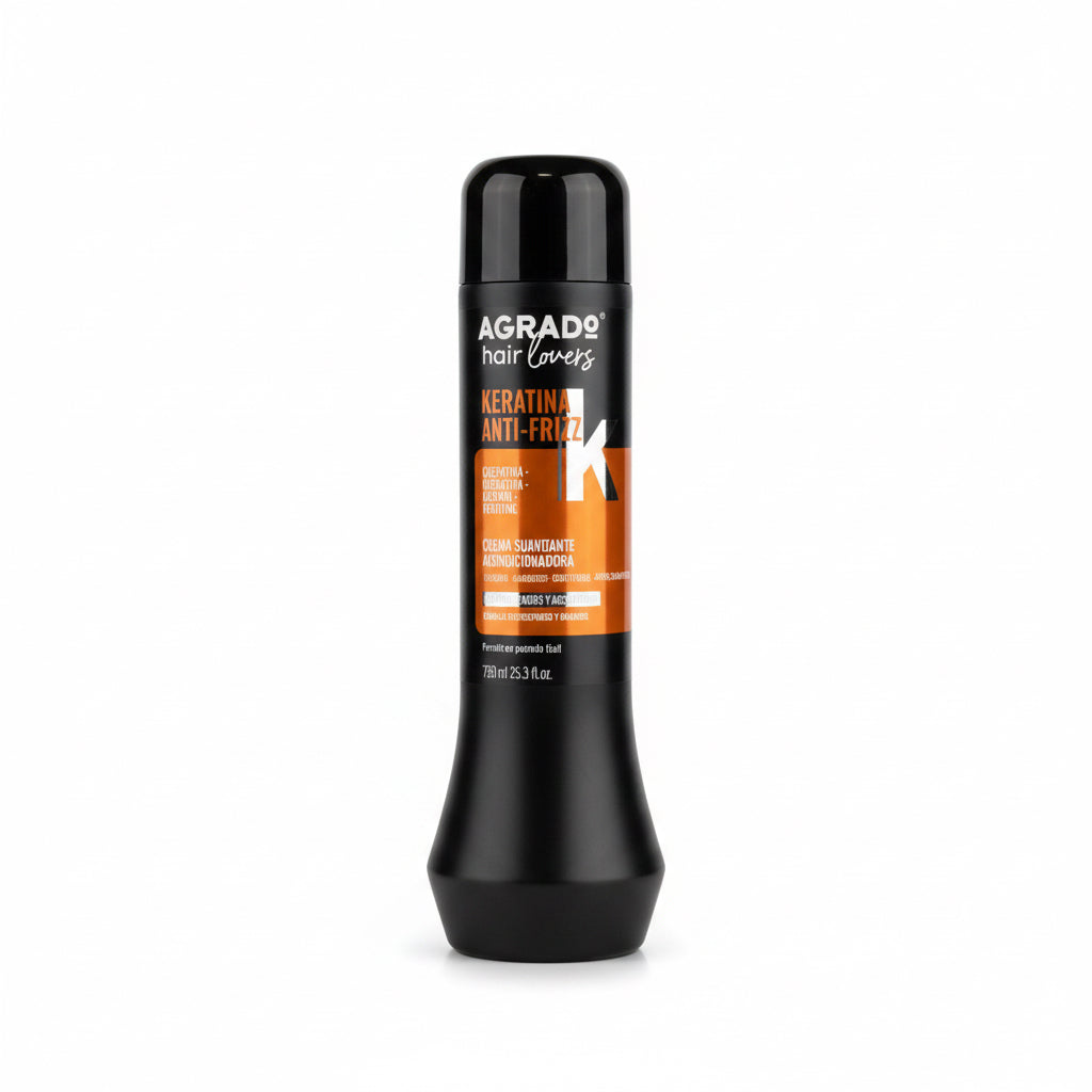 Crema Suavizante Acondicionadora Keratina Anti-Frizz 750 ml Agrado Hair Lovers