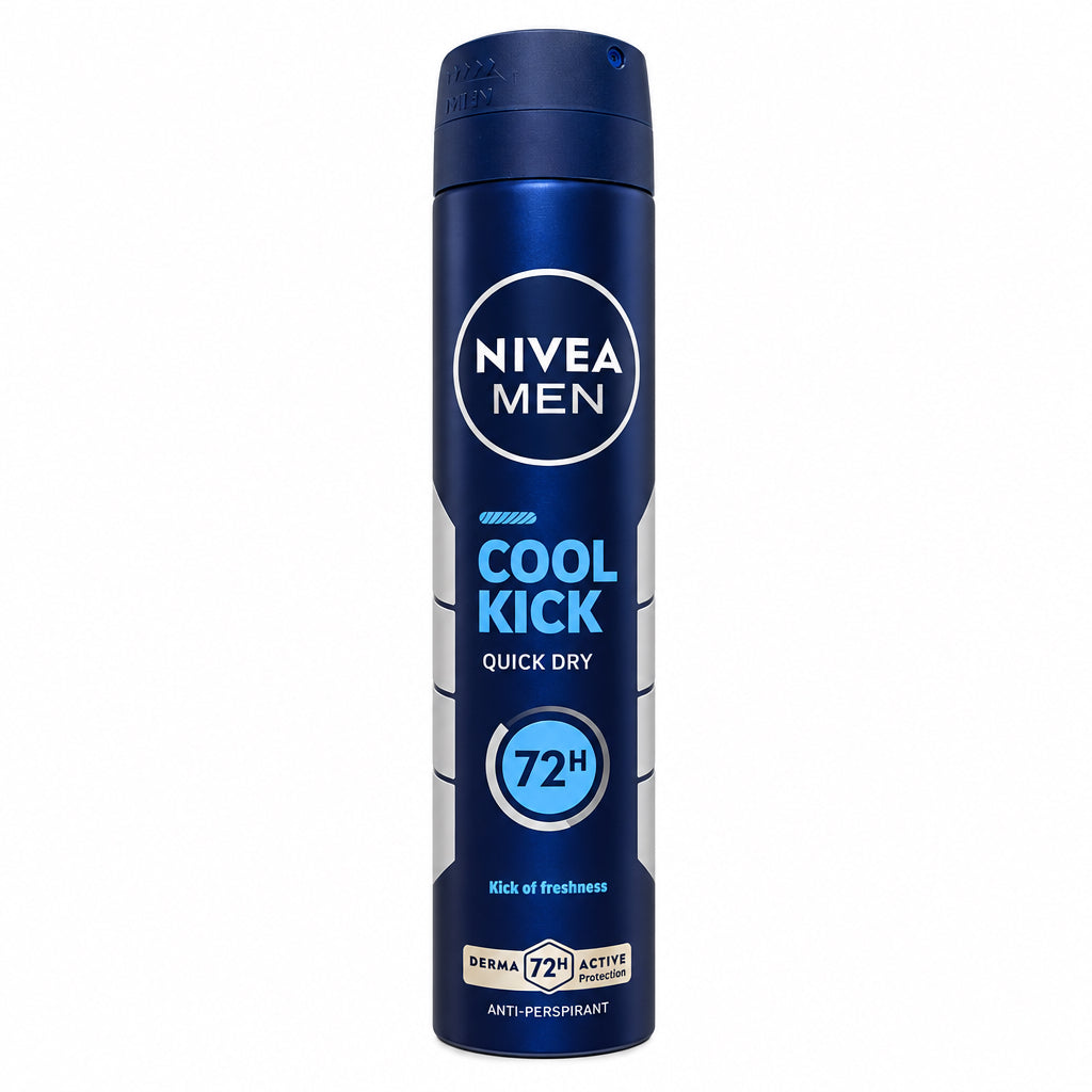 Desodorante Antitranspirante Men Cool Kick Quick Dry 72h Nivea 200ml