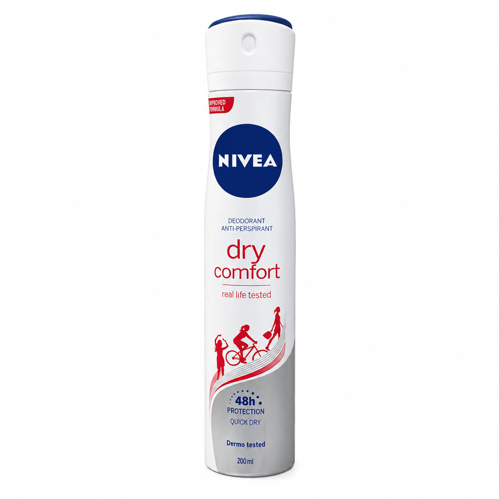 Desodorante Antitranspirante Dry Comfort 48h Dermo Tested 200ml Nivea 200ml