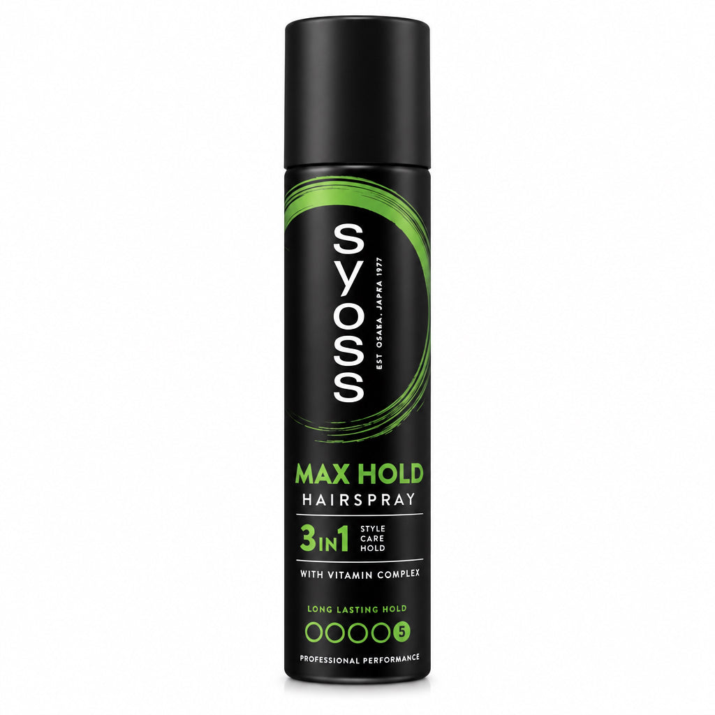 Laca Max Hold Hairspray 3 en 1 con Vitamin Complex Syoss 75ml