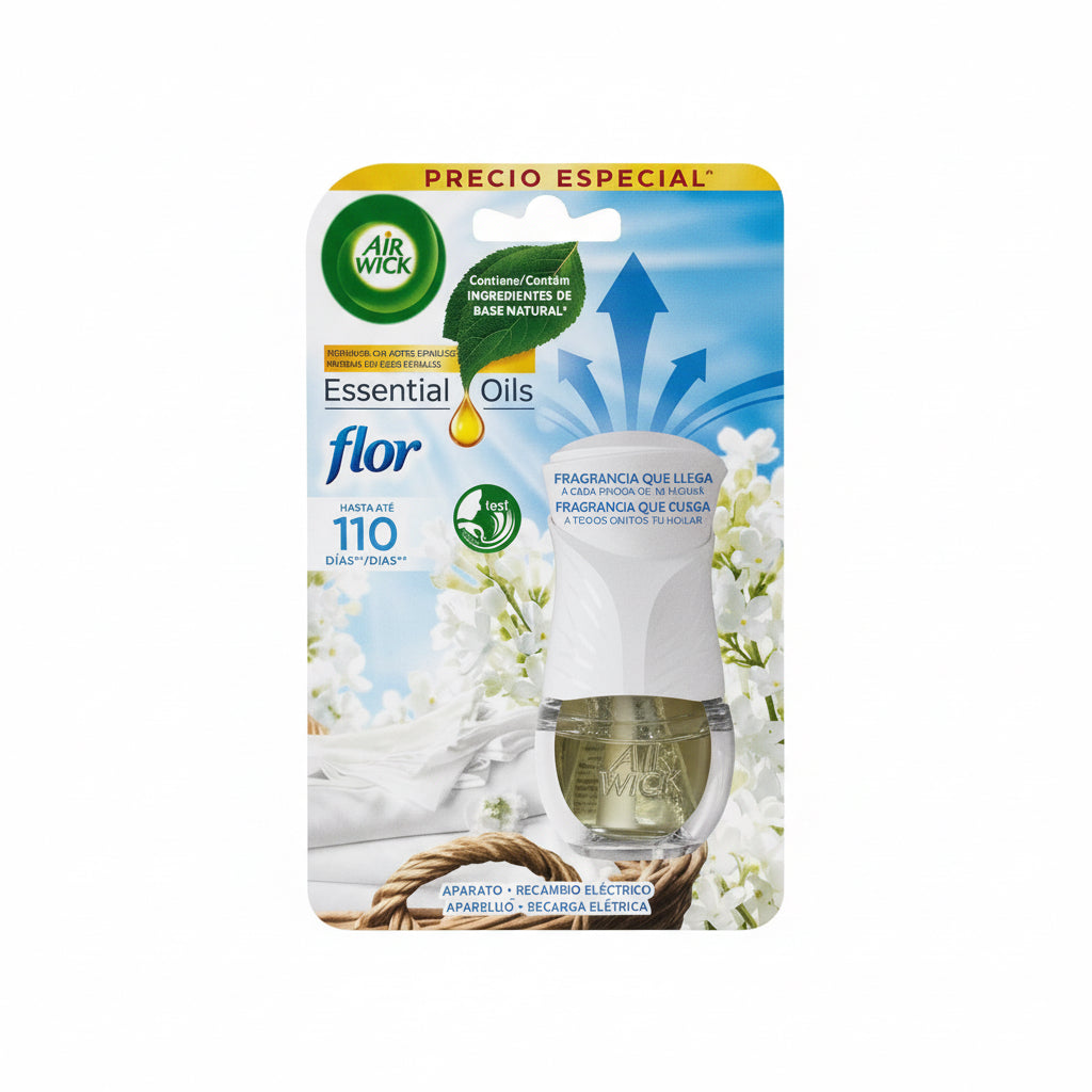 Aparato Difusor Eléctrico con Recambio Flor Air Wick