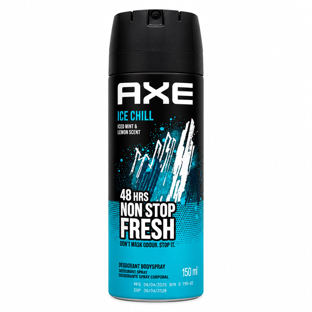 Desodorante Body Spray Ice Chill Iced Mint & Lemon Scent 48h Non-Stop Fresh 150 ml Axe 150ml