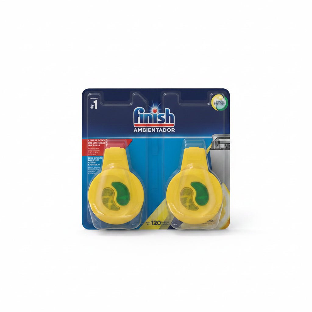 Pack Doble de Ambientadores para Lavavajillas Finish 2x4ml