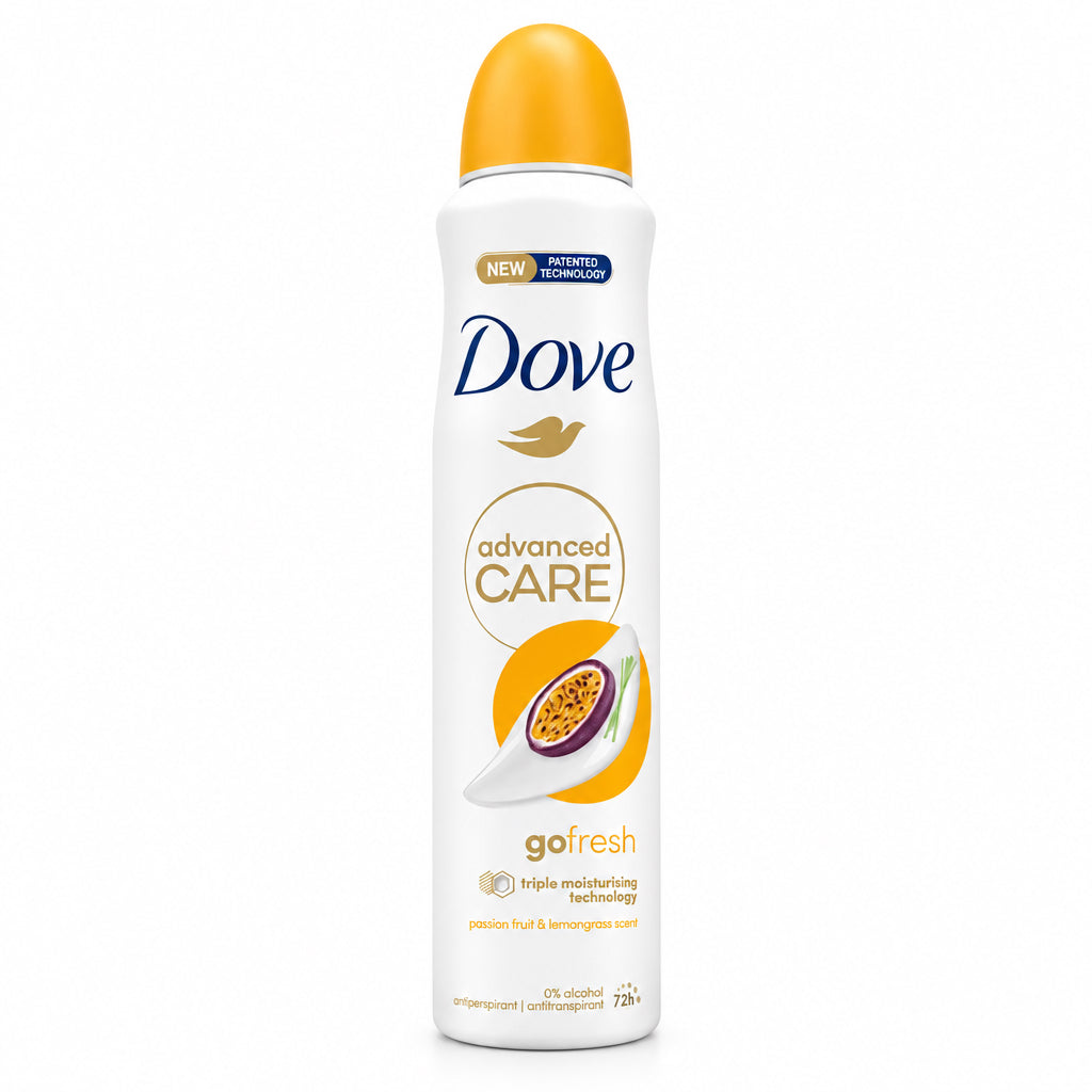 Desodorante Antitranspirante Advanced Care Go Fresh Fruta de la Pasión y Hierba Luisa 72h Dove 250ml