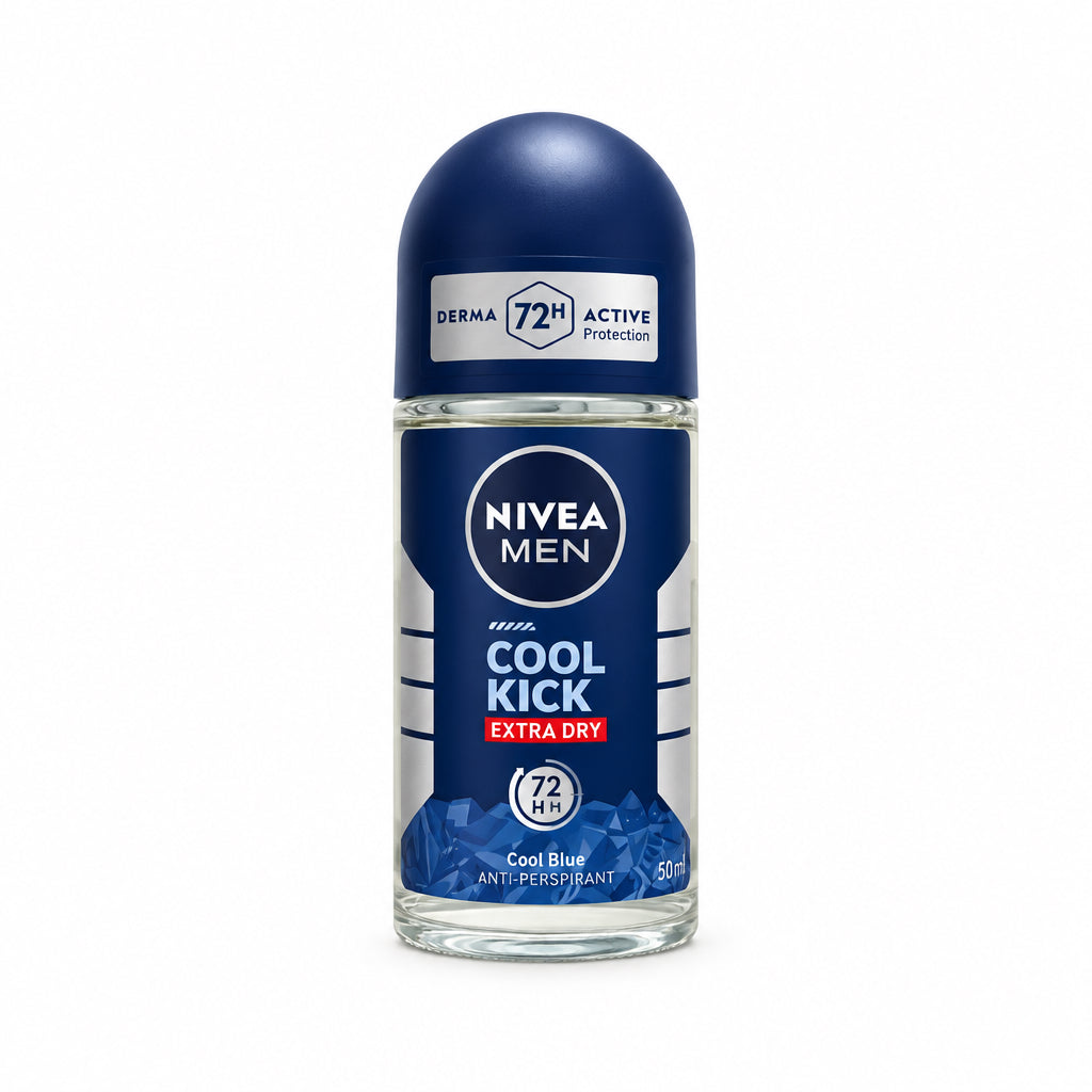 Desodorante Roll-On Antitranspirante Men Cool Kick Extra Dry 72h 50 ml Nivea 50ml