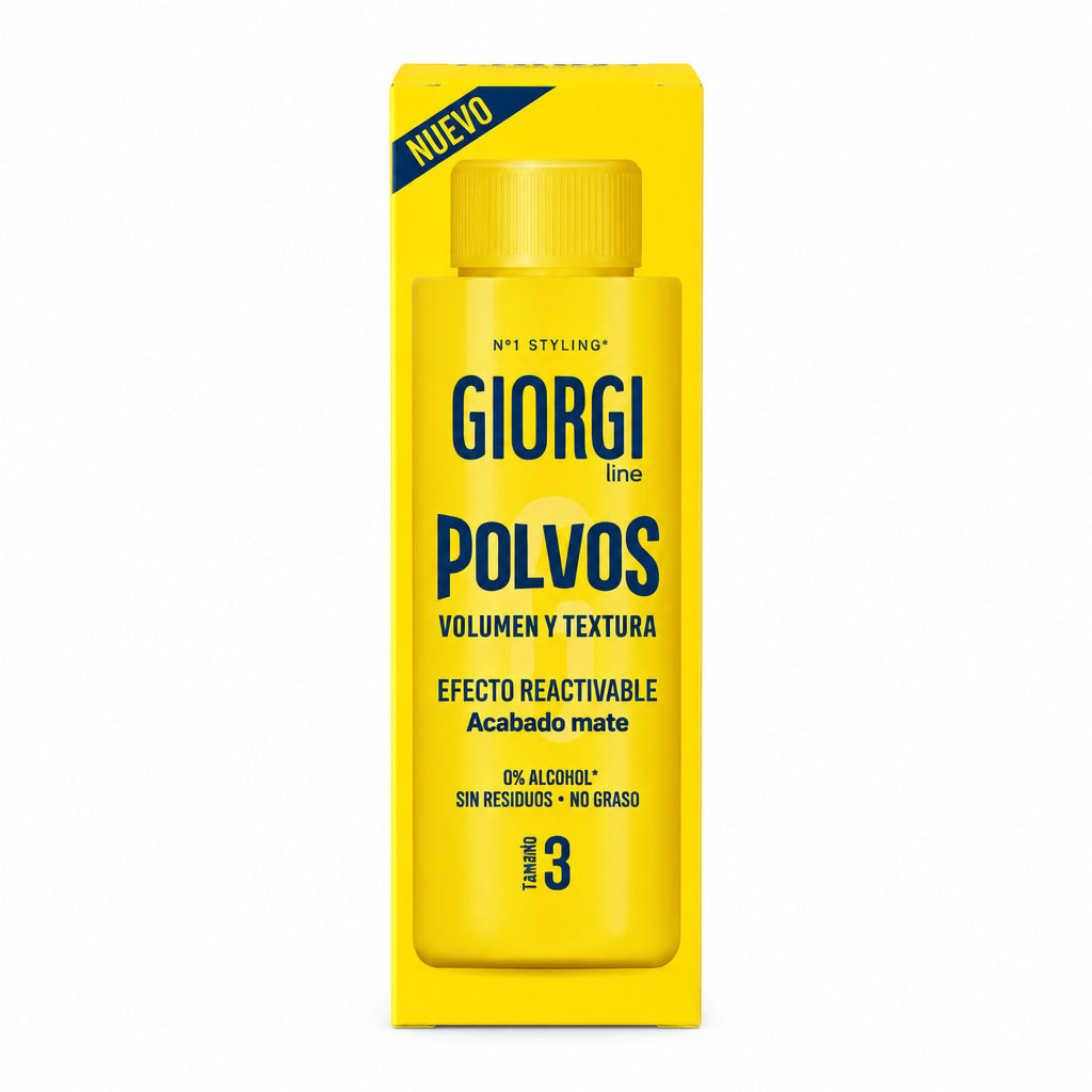 Polvos Volumen y Textura Efecto Reactivable Acabado Mate Tamaño 3 Giorgi Line 10g