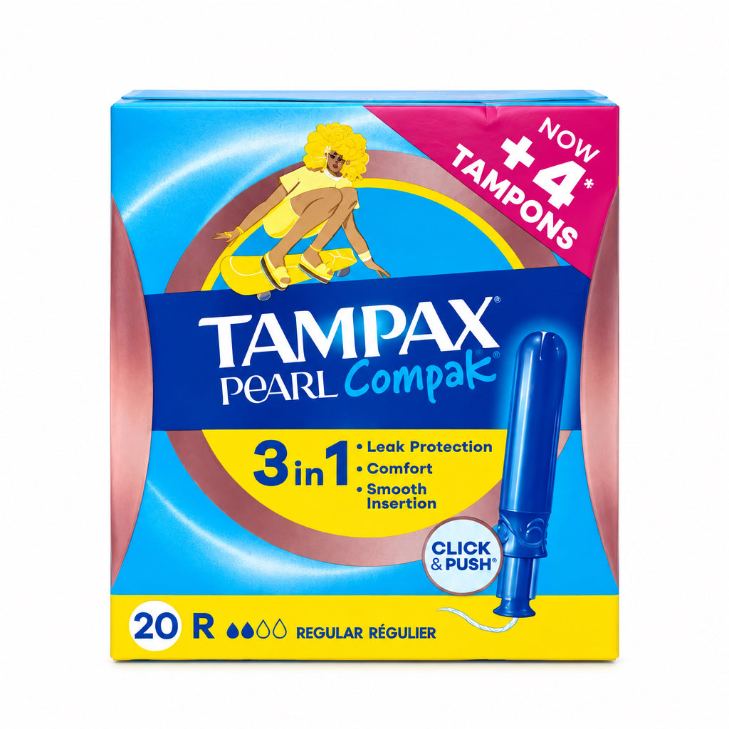 Tampax Pearl Compak Tampones Regular 3 en 1 20 Unidades