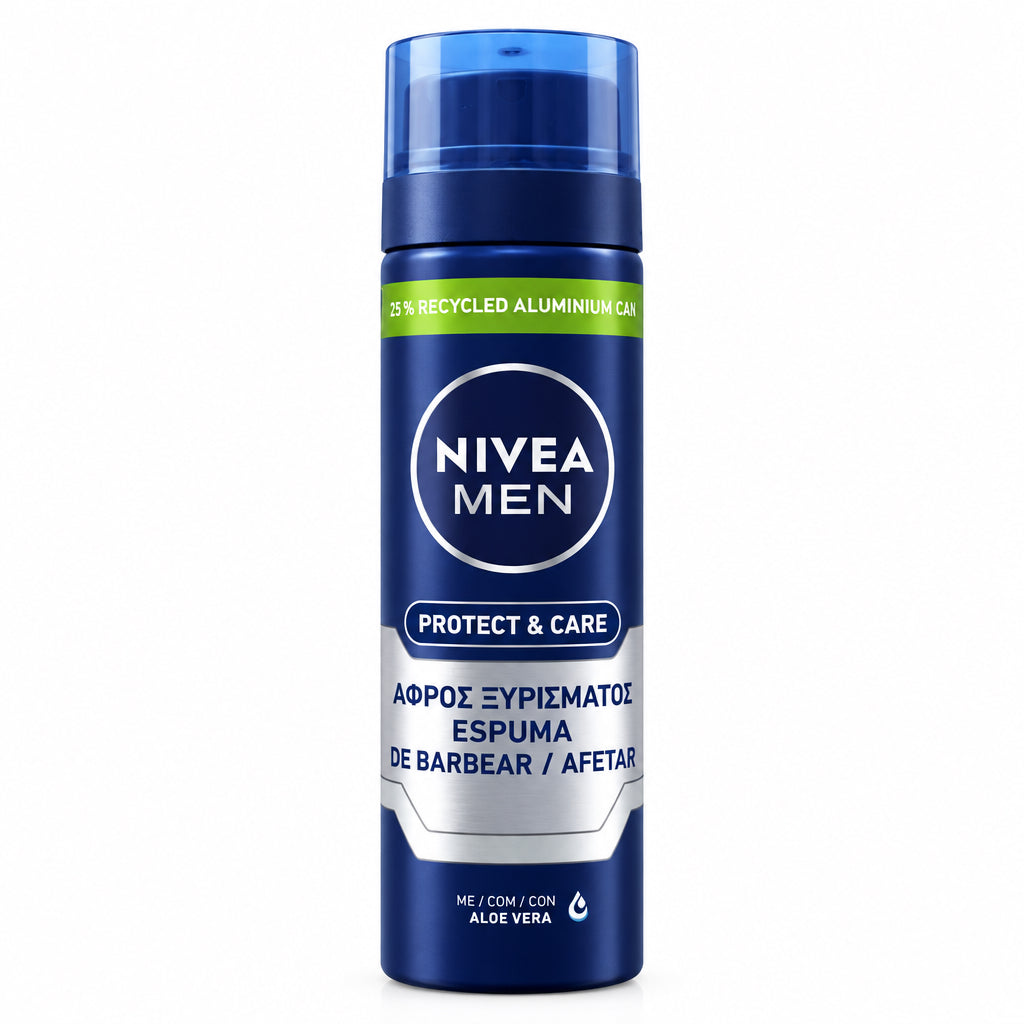 Espuma de Afeitado Protect & Care con Aloe Vera Nivea Men 200ml
