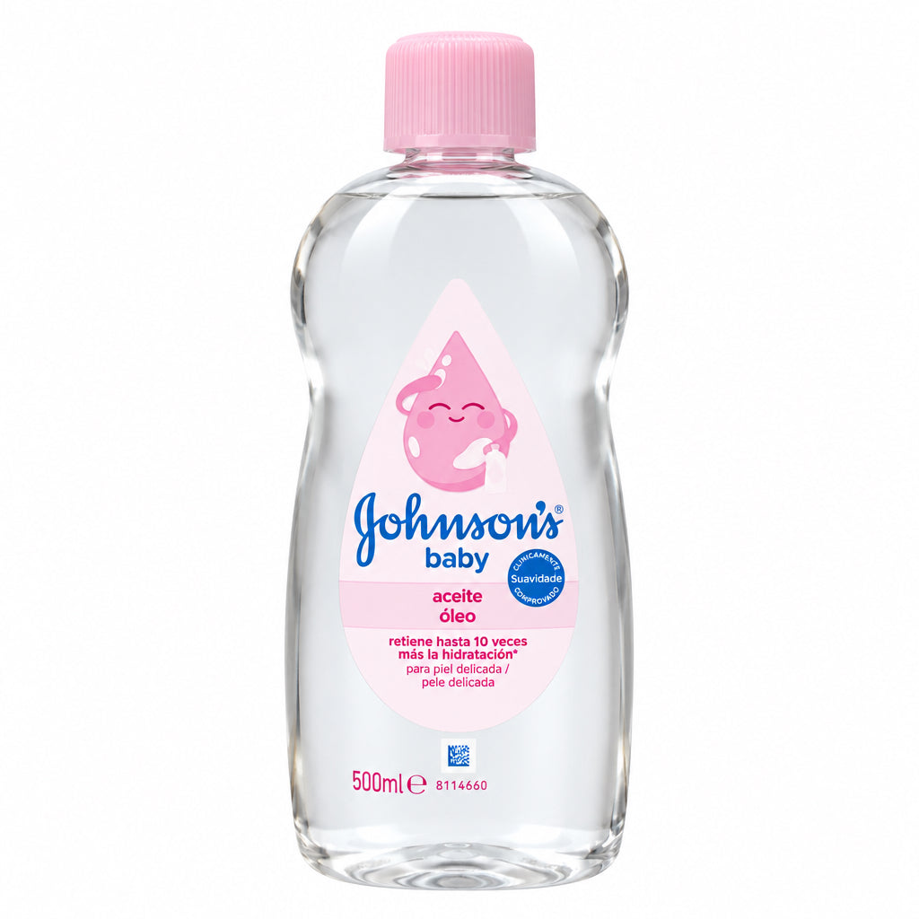 Johnson's Baby Aceite Corporal Original Piel Delicada 500 ml Retiene hasta 10 Veces Más Hidratación