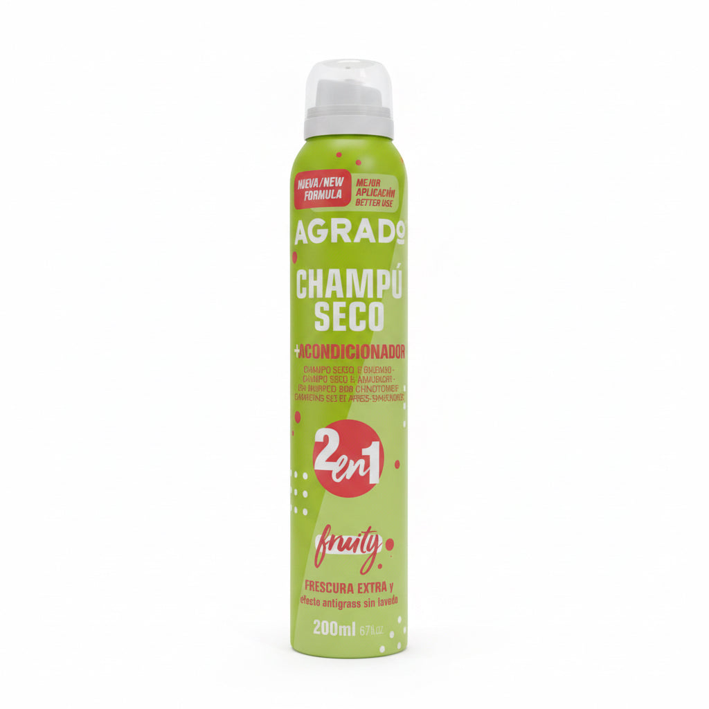 Champú Seco Acondicionador 2 en 1 Fruity Agrado 200ml