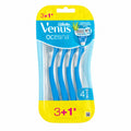 Gillette Venus Oceana Maquinillas de Afeitado Desechables 3 + 1 Unidades Gratis 3 Hojas Banda Lubricante con Aloe