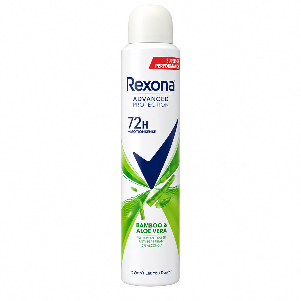 Desodorante Advanced Protection 72h Bamboo & Aloe Vera Rexona 200ml