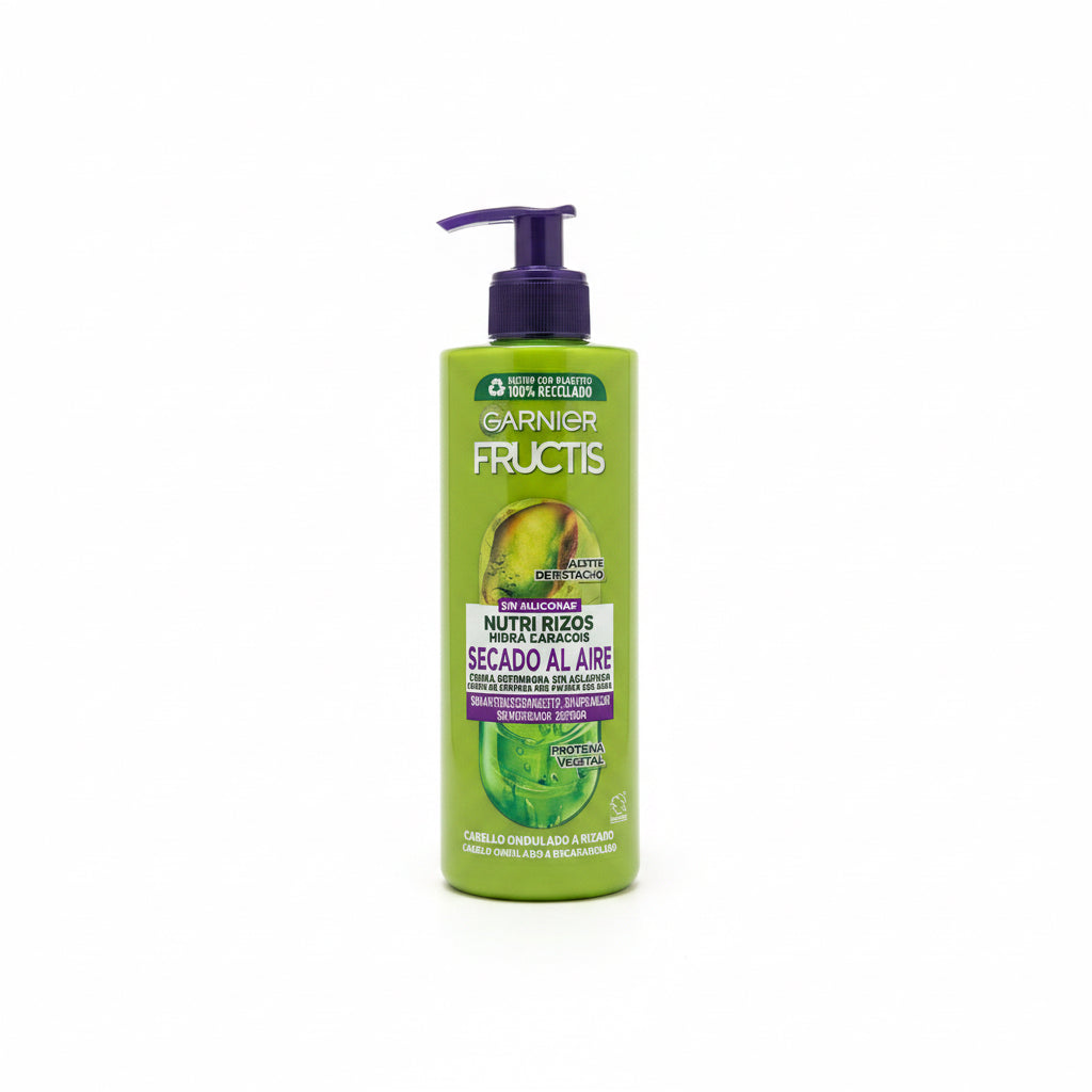 Crema sin Aclarado Nutri Rizos Secado al Aire Fructis Garnier 400ml