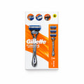 Gillette Fusion5 Sport Maquinilla de Afeitado Recargable 1 Mango + 3 Recambios 5 Hojas Antifricción Agarre Ergonómico