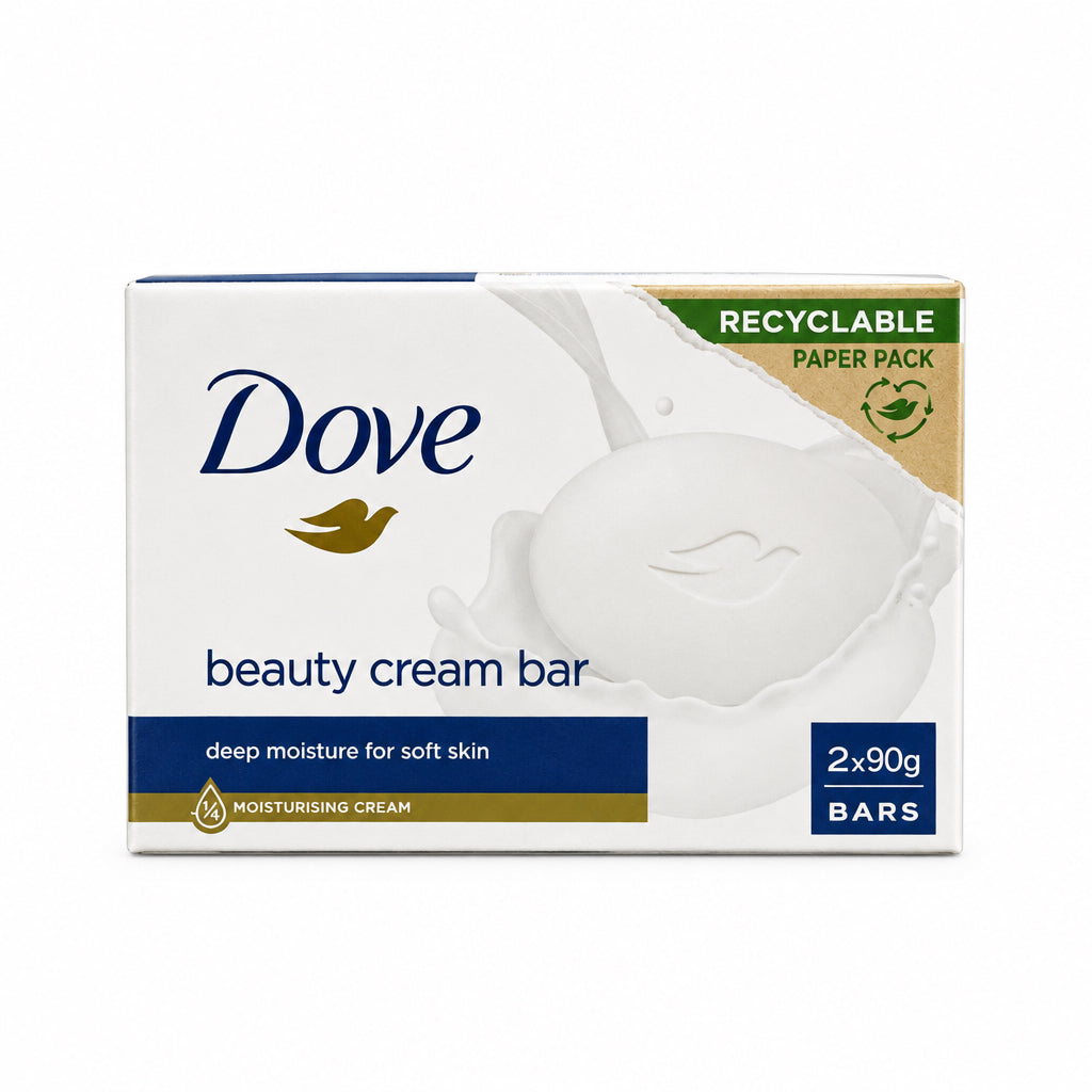 Pastilla de Crema Belleza Beauty Cream Bar Pack de 2 x 90 g Dove
