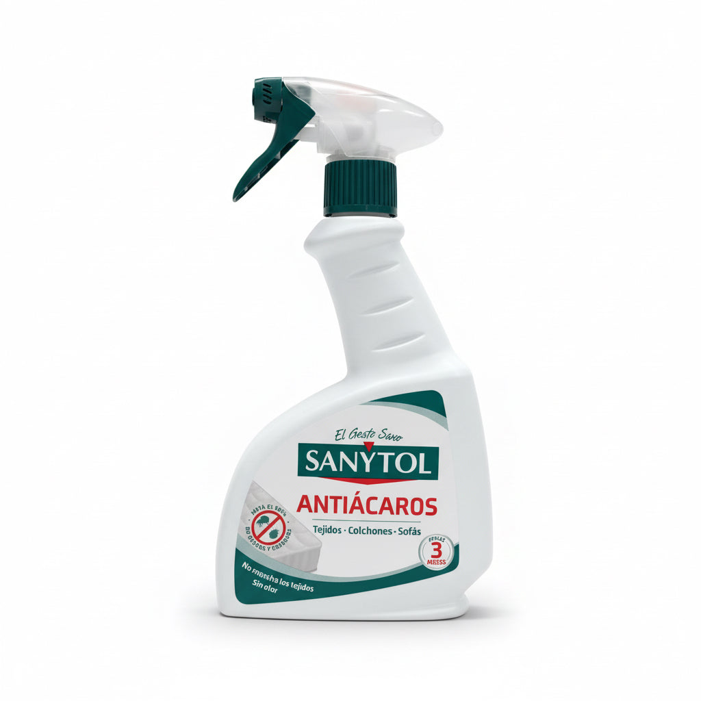 Spray Antiácaros Tejidos Colchones y Sofás Sanytol 300ml