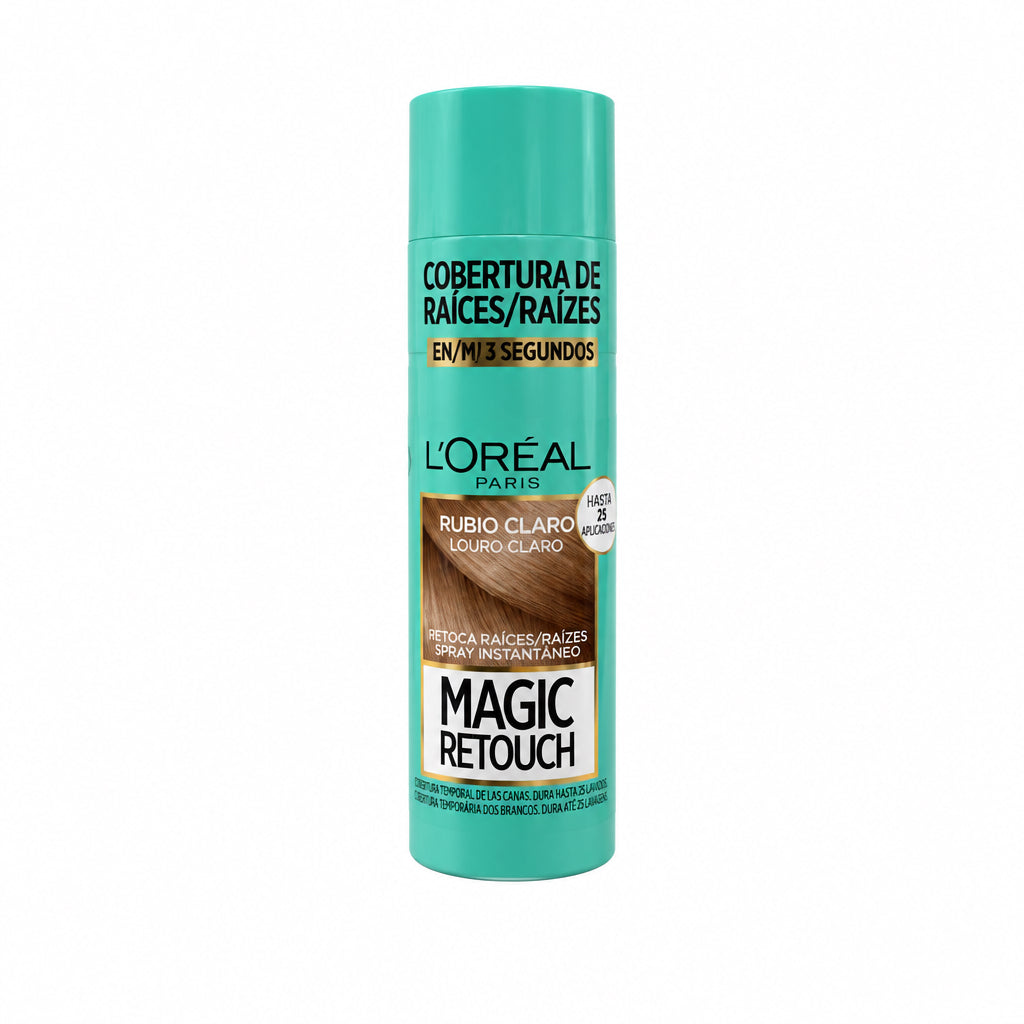 Spray Instantáneo Cobertura de Raíces Magic Retouch Rubio Claro L'Oréal Paris 75ml