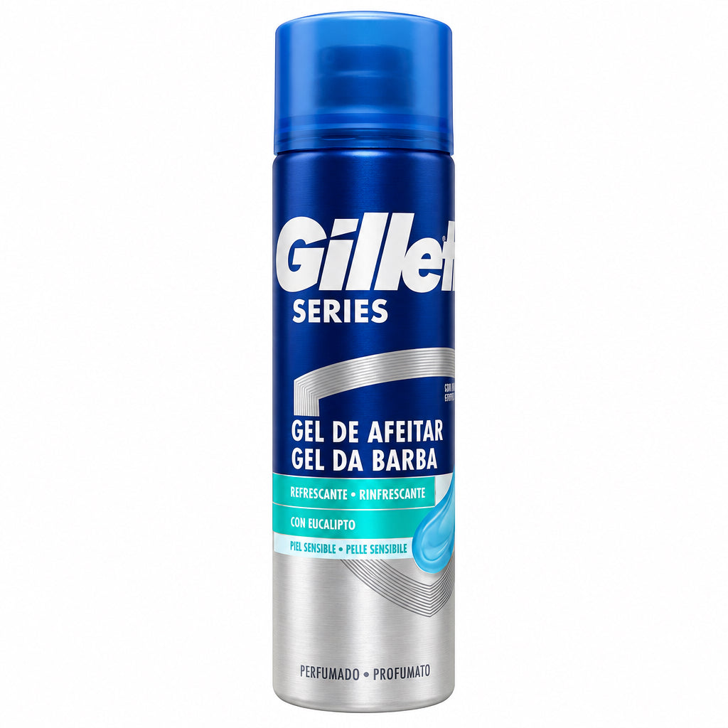 Gel de Afeitado Refrescante con Eucalipto Piel Sensible Gillette Series 200ml