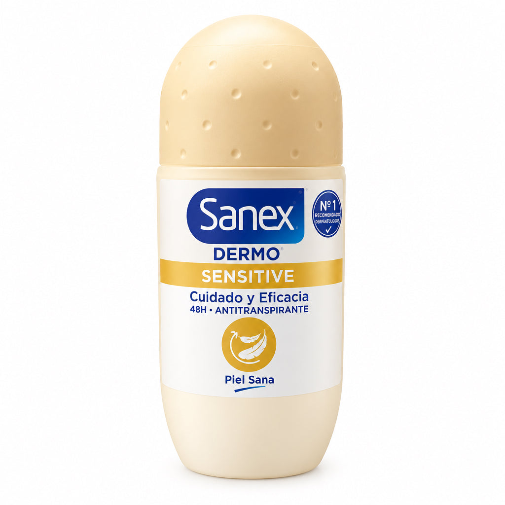 Desodorante Roll-On 48h Dermo Sensitive Cuidado y Eficacia Sanex 50ml