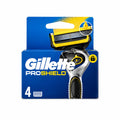 Gillette ProShield Recambios de Maquinilla de Afeitado 4 Unidades Lubricación Antes y Después de las Hojas
