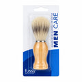 Fussy Men Care Brocha de Afeitado con Mango de Madera Clásico Cerdas Suaves para Espuma Tradicional 1 Unidad