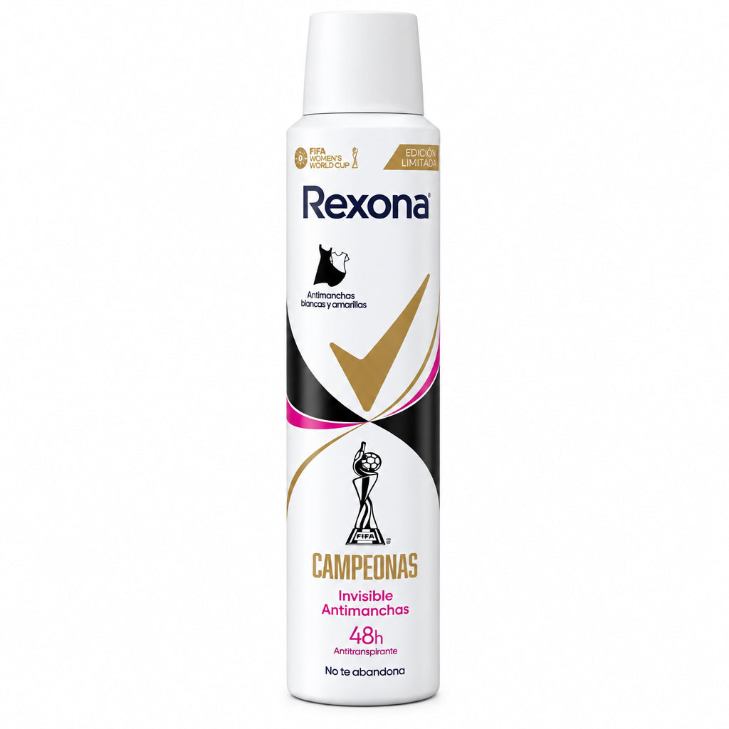 Desodorante Antitranspirante Invisible Antimanchas 48h Campeonas Edición Limitada Rexona 200ml