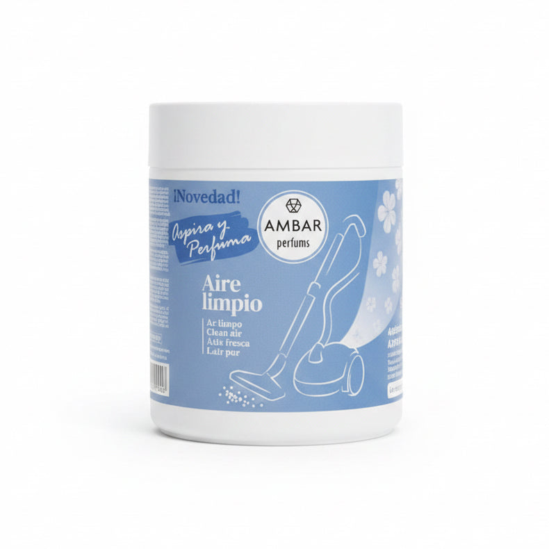 Ambientador en Polvo para Aspiradora Aire Limpio Ambar Perfums 400ml