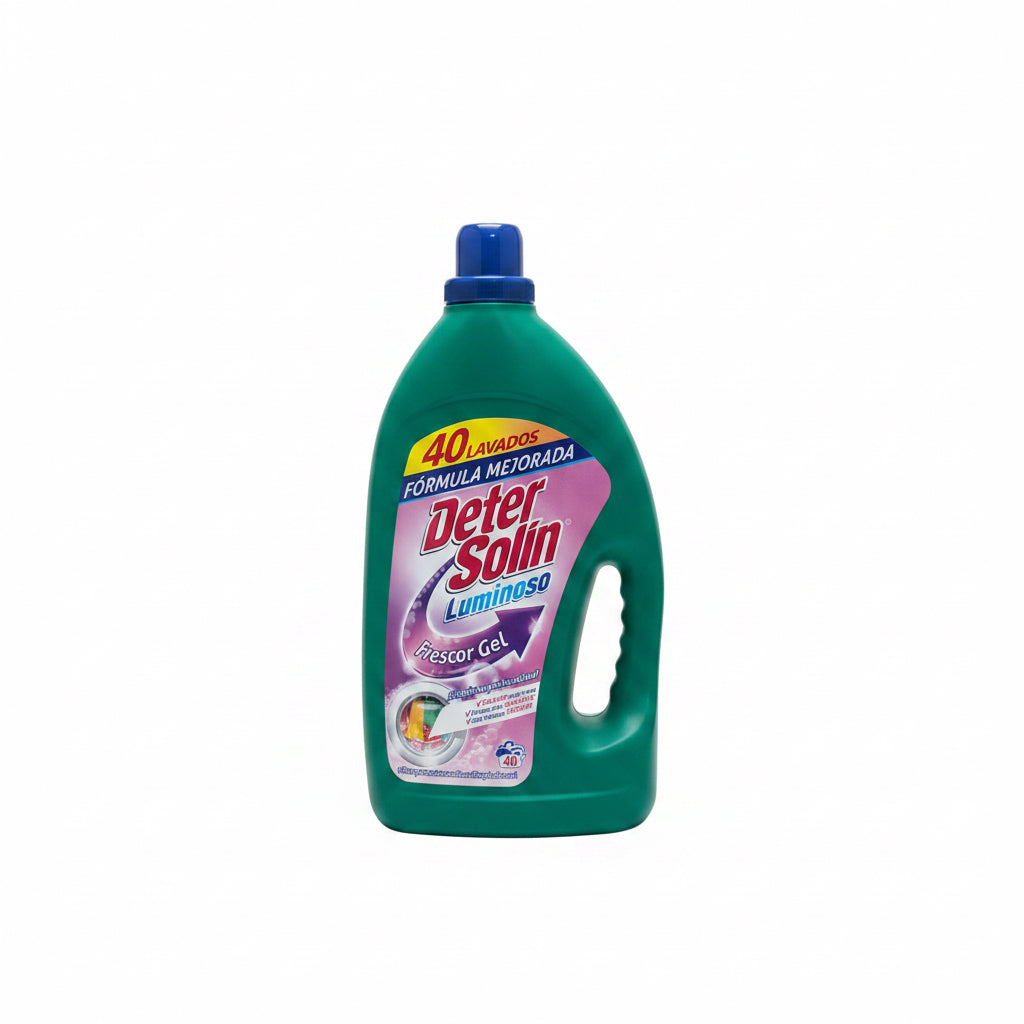 Detergente Líquido Luminoso Frescor Gel Detersolin 40 Lavados