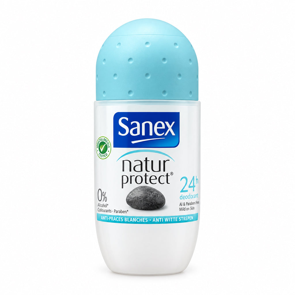Desodorante Roll-On 24h Natur Protect Anti-Praces Blanches Sanex 50ml