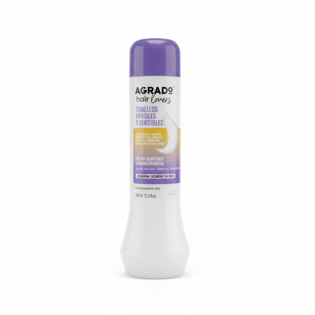 Crema Suavizante Acondicionadora Cabellos Frágiles o Sensibles 750 ml Agrado Hair Lovers