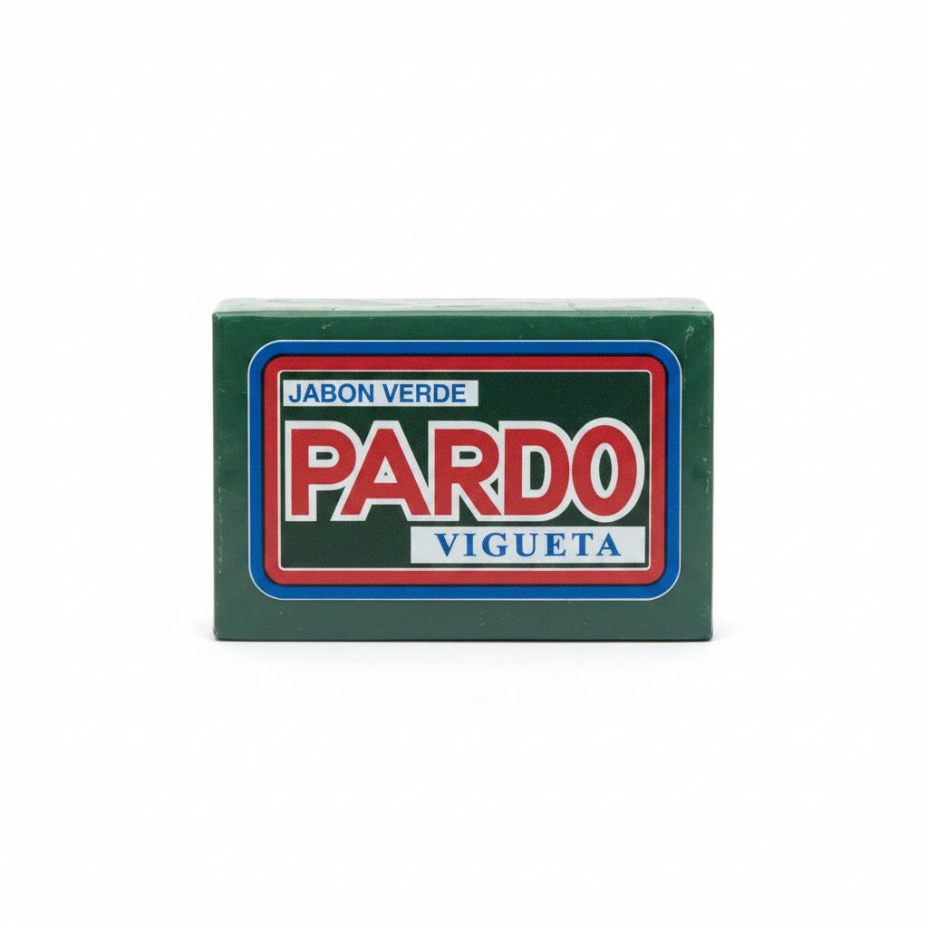 Jabón Verde Pardo Vigueta: Pastilla tradicional para lavar a mano 400g