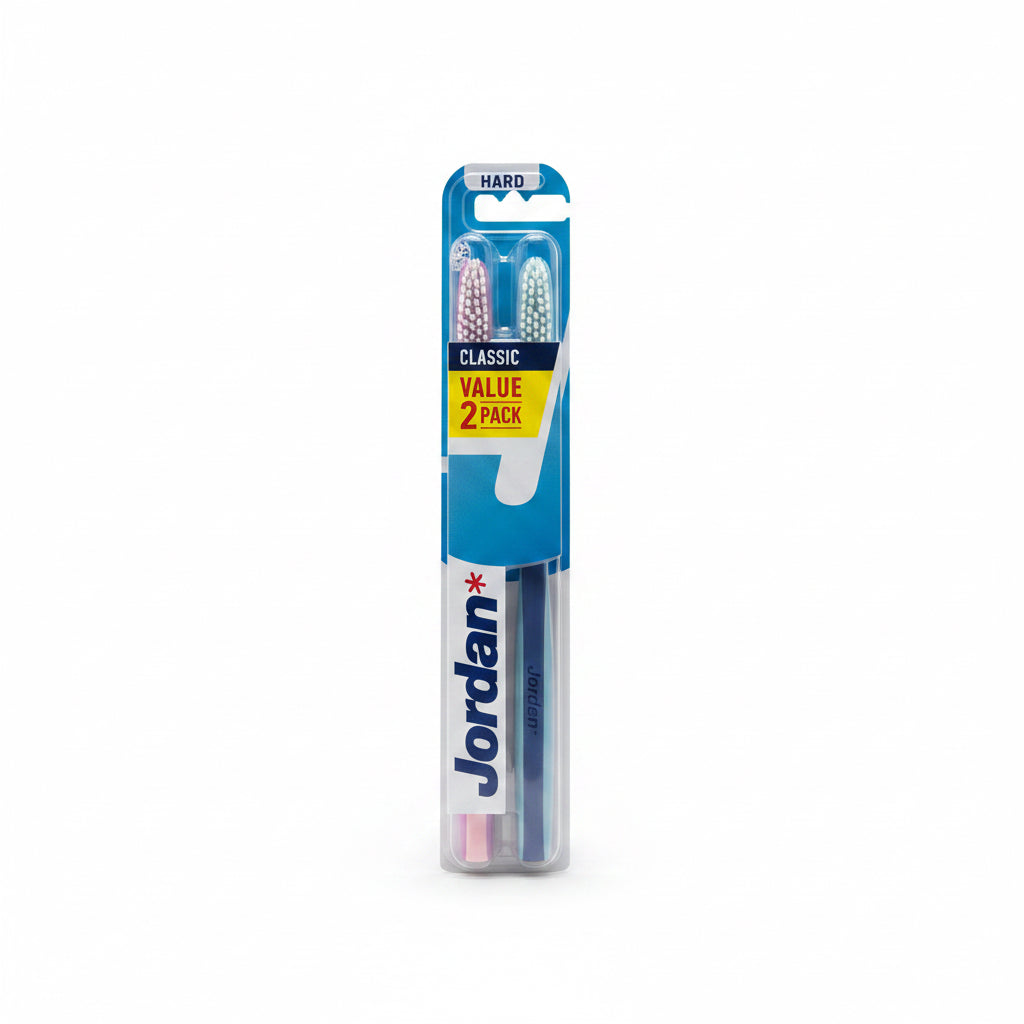 Cepillo de Dientes Manual Jordan Classic Hard (Pack de 2)