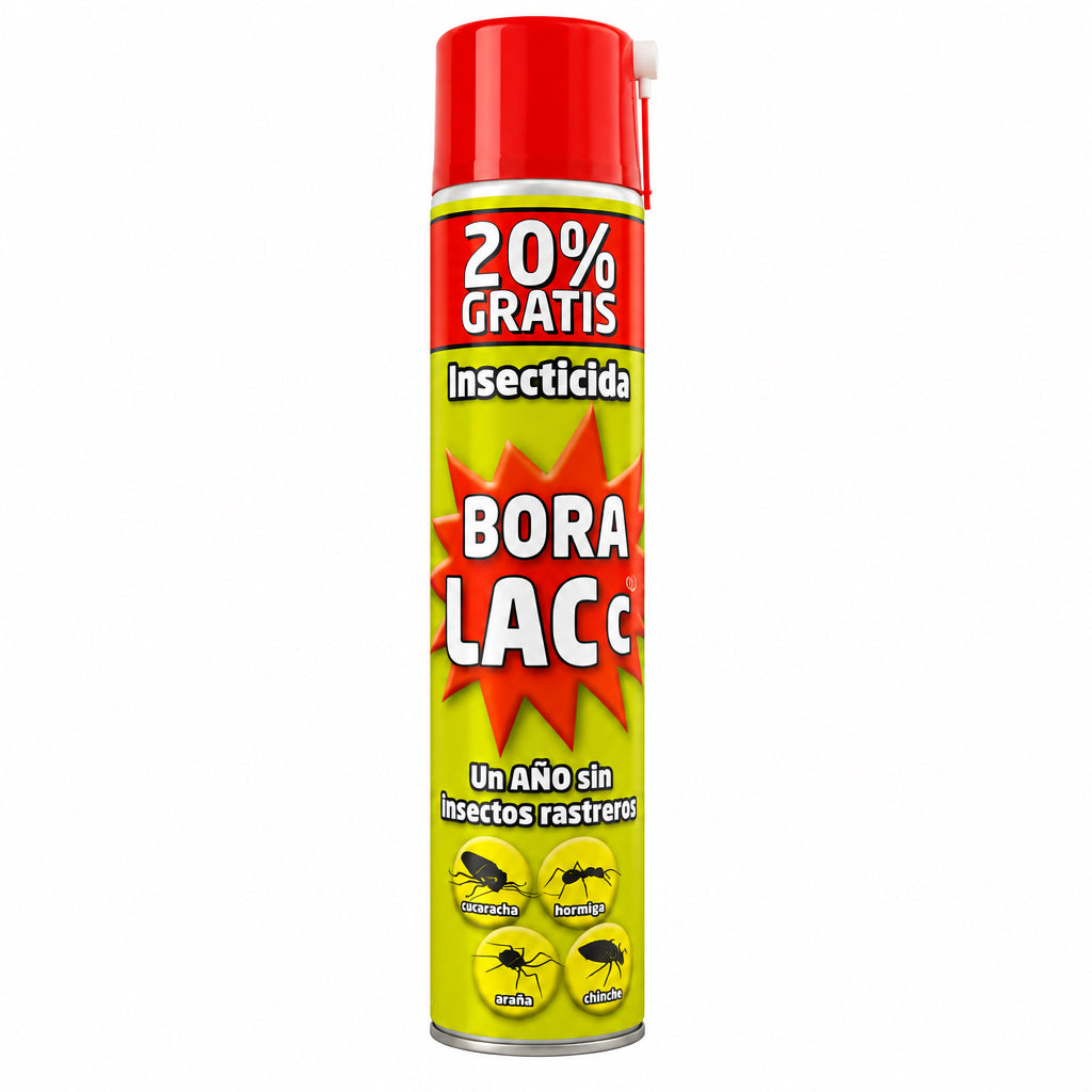 Insecticida Bora Lacer Spray 20% Gratis para Insectos Rastreros Cucarachas y Hormigas 750ml