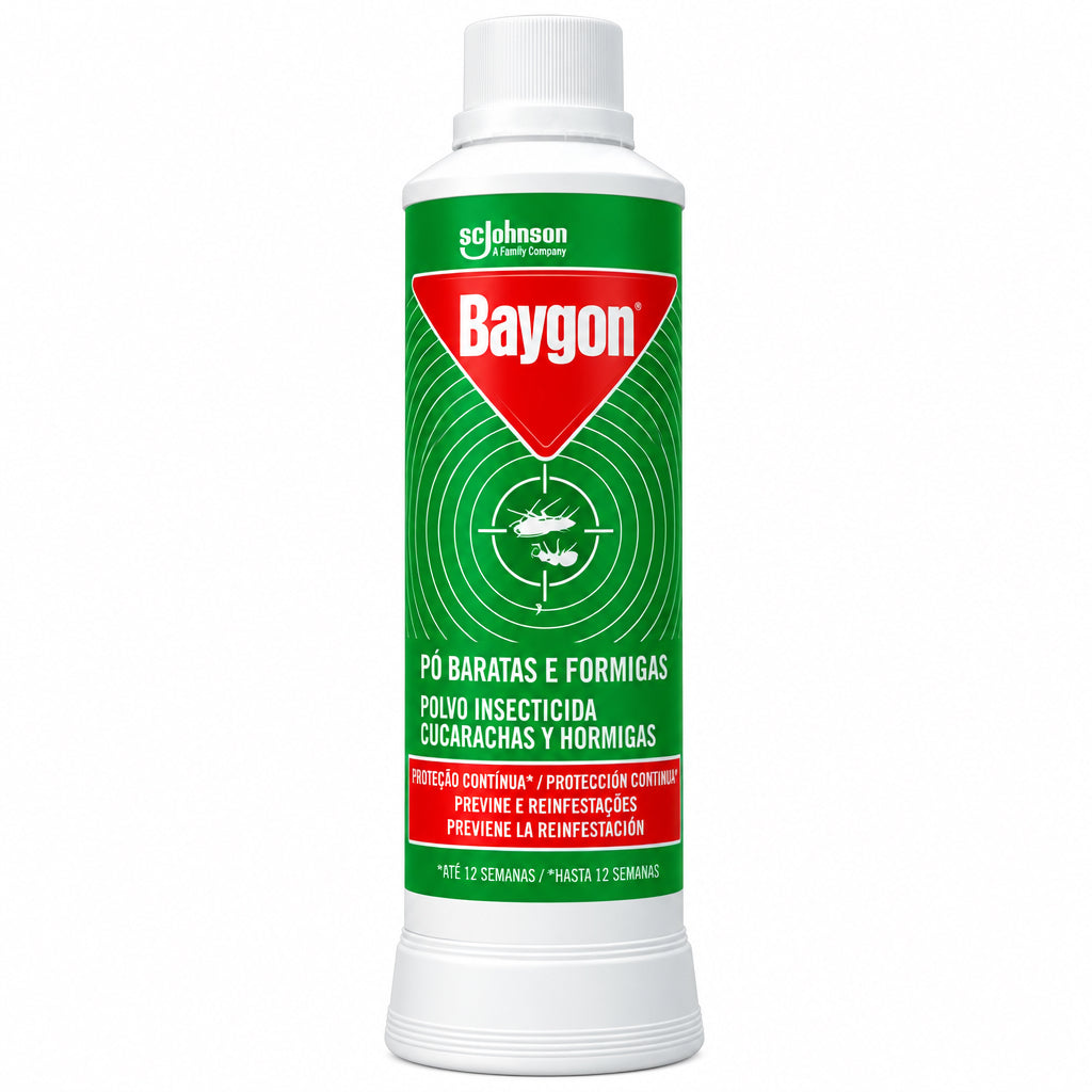 Baygon Polvo Insecticida Cucarachas y Hormigas Protección Continua Hasta 12 Semanas 250g