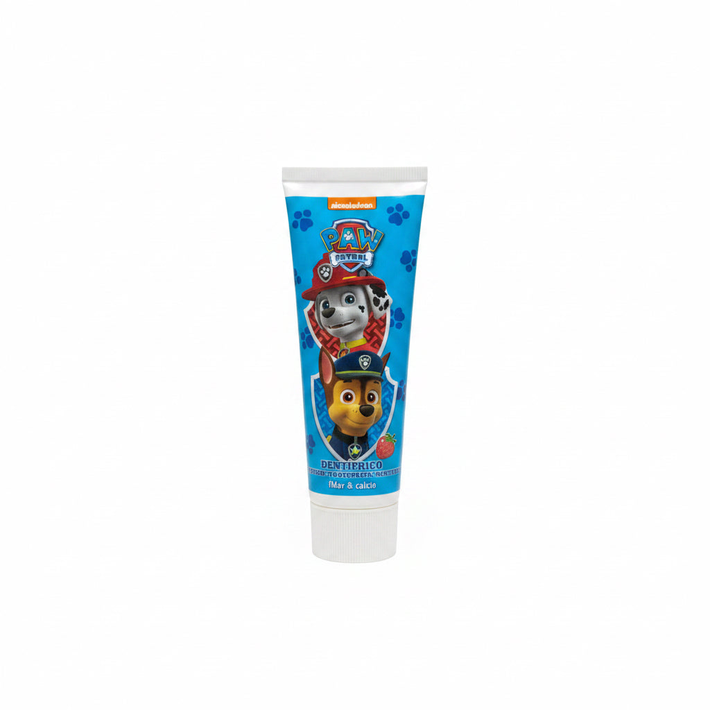 Pasta de Dientes Infantil Patrulla Canina (Paw Patrol) – Sabor Fresa con Flúor y Calcio 75ml