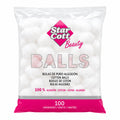 Star Cott Beauty Bolas de Puro Algodón 100% Algodón 100 Unidades Higiene y Cuidado Personal
