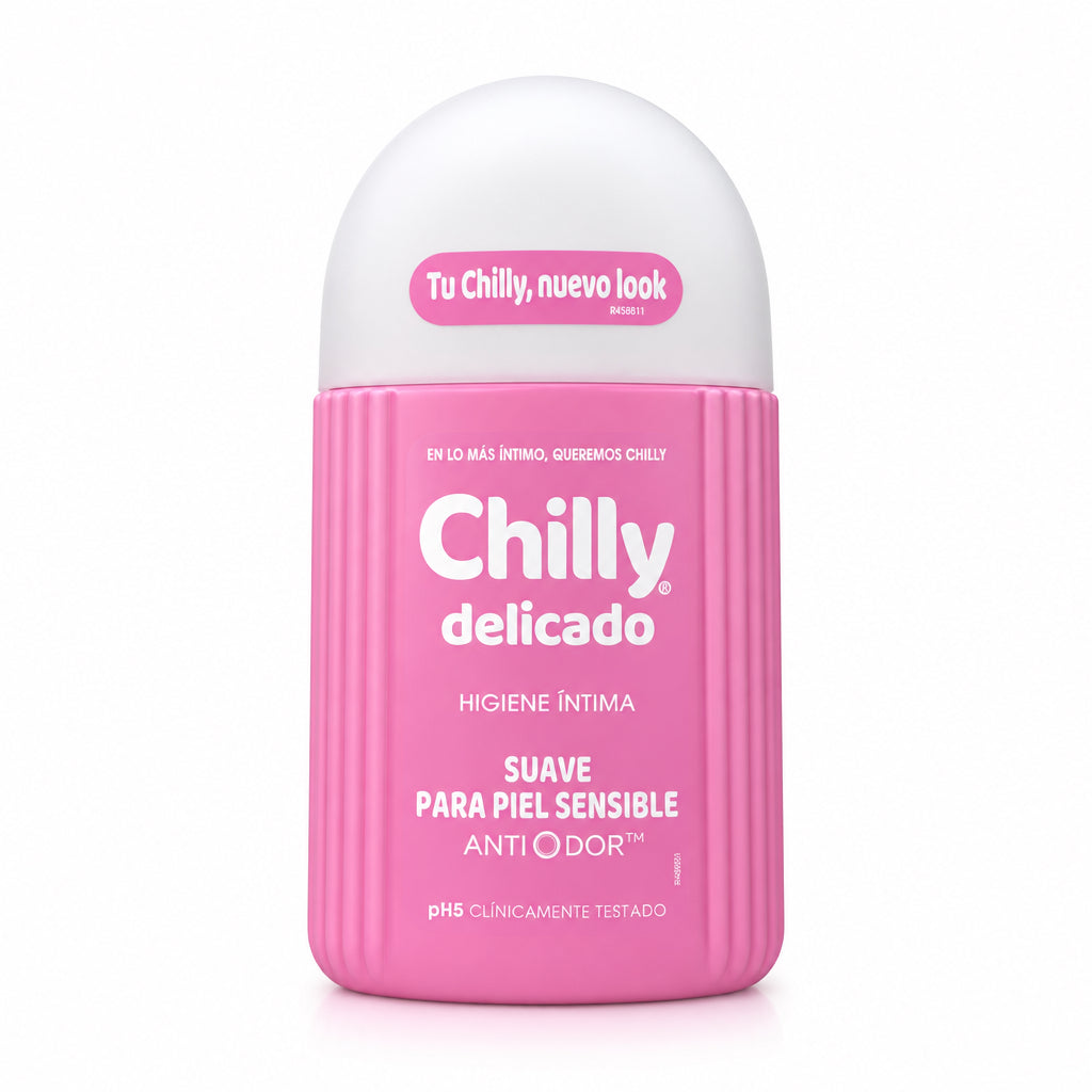 Gel de Higiene Íntima Delicado Suave para Piel Sensible AntiOdor pH5 Chilly 250ml