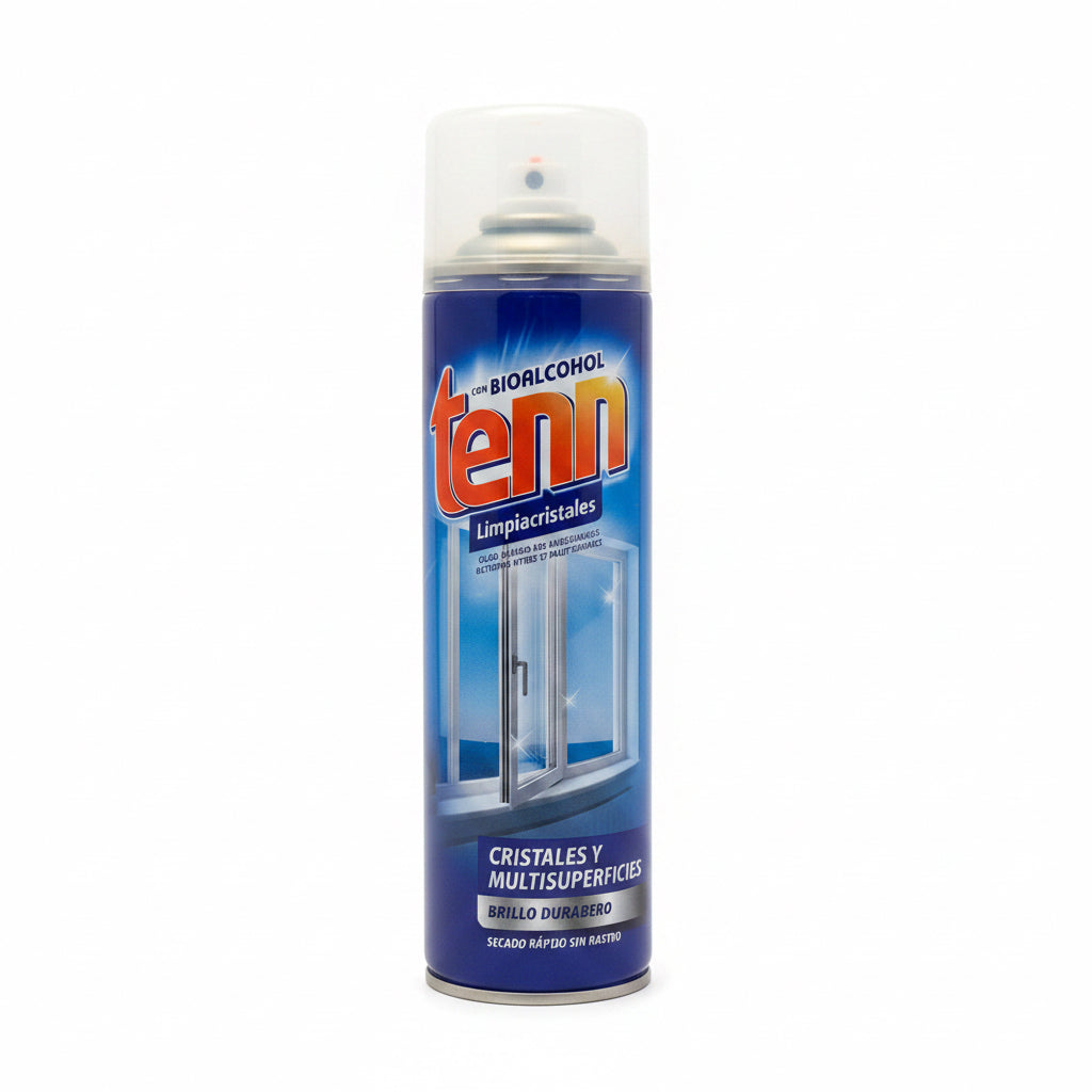 Limpiacristales y Multisuperficies Tenn con Bioalcohol en Aerosol 500ml