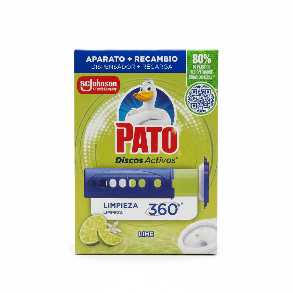 Aparato + Recambio Discos Activos Limpieza 360º Lime Pato