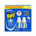Raid Eléctrico Líquido Antimosquitos Mosquitos Comunes y Tigre Sin Olor 2 Recambios 90 Noches