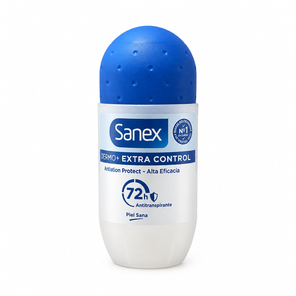 Desodorante Roll-On 72h Dermo+ Extra Control Piel Sana Sanex 50ml